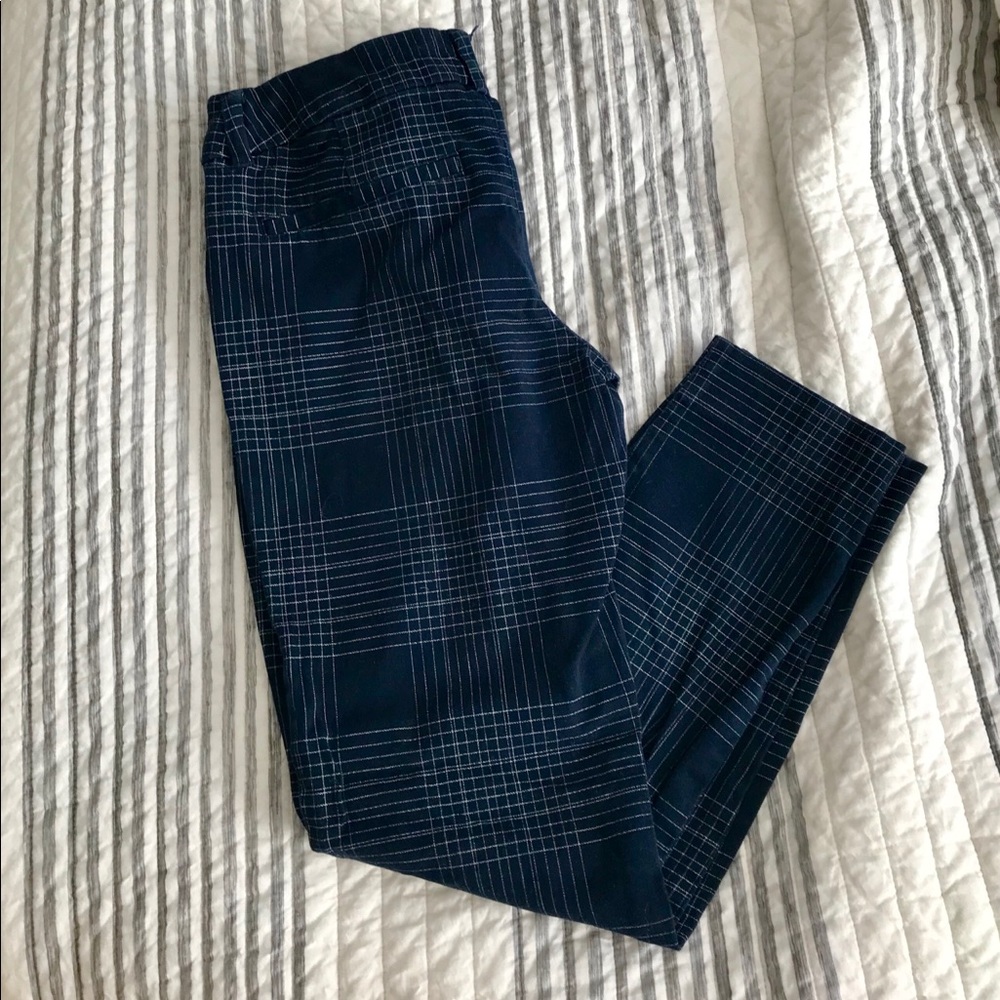 Old Navy Pixie Pant navy with white stripes sz 0